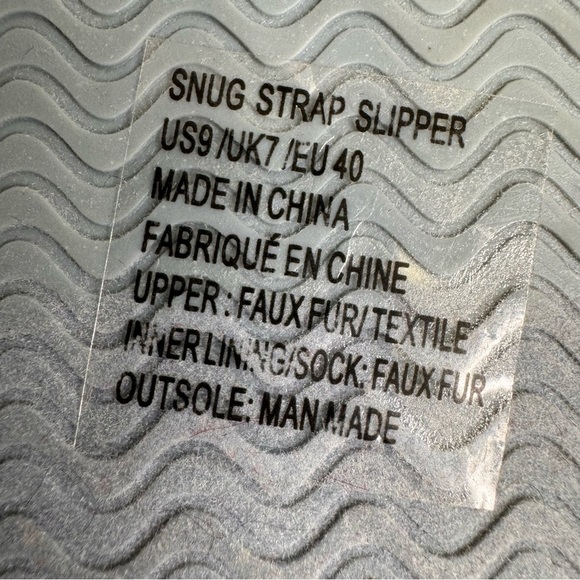 Fabletics Snug Strap Slippers Size 9 Powder Blue - Picture 5 of 6